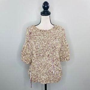 Saralam Chunky Knit Oversized Sweater Women Small Wearable Art Lagenlook Luxe